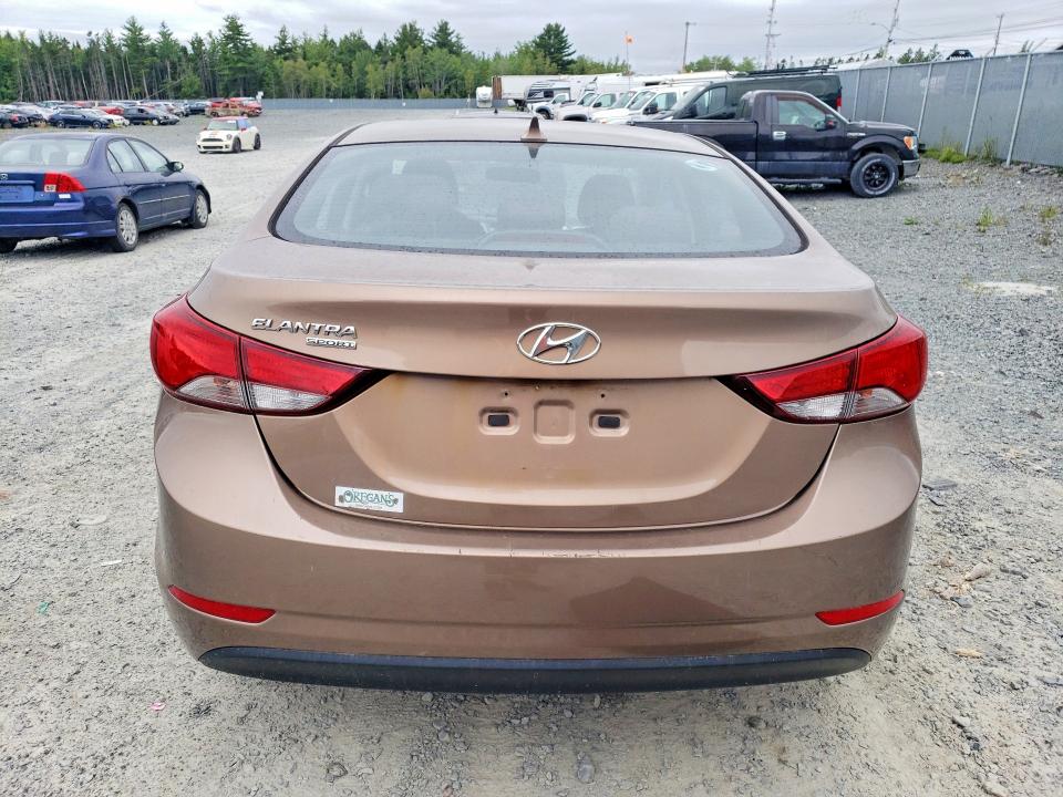 2015 Hyundai Elantra VIN KMHDH4AE9FU455034 COPART salvage auction — MECHANICAL, Ns - Cert Of Registration, sold $15 on 2026-07-30 (photo 6)