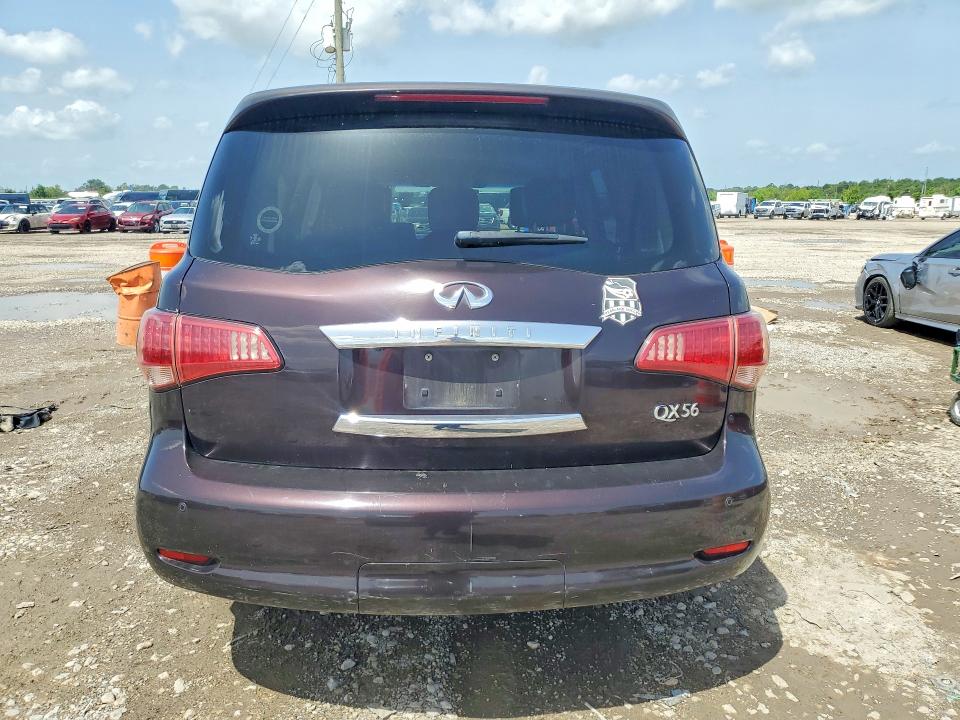 2013 Infiniti Qx56 VIN JN8AZ2ND8D9730214 COPART salvage auction — MECHANICAL, TX - CERTIFICATE OF TITLE, sold $275 on 2026-07-30 (photo 6)