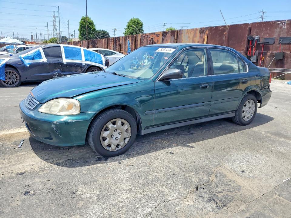 2000 Honda Civic VIN JHMEJ6674YS006330 COPART salvage auction — FRONT END, CA - SALVAGE CERTIFICATE, sold $350 on 2026-07-22 (photo 1)