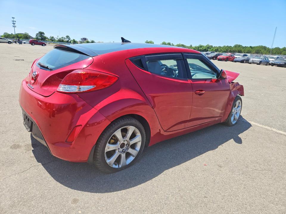 2012 Hyundai Veloster VIN KMHTC6ADXCU050812 COPART salvage auction — FRONT END, Ny - Mv-907A Salvage Certificate, sold $80 on 2026-07-29 (photo 3)