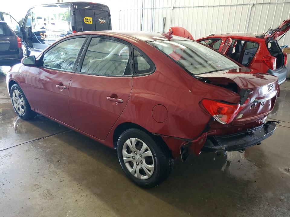2010 Hyundai Elantra VIN KMHDU4AD2AU161793 COPART salvage auction — REAR END, PA - CERTIFICATE OF SALVAGE, sold $925 on 2026-07-15 (photo 2)