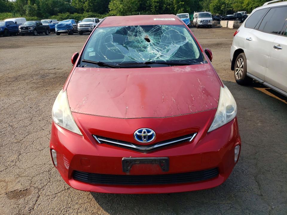 2012 Toyota Prius v VIN JTDZN3EU1C3075766 COPART salvage auction — ROLLOVER, Ct - Cert Of Title-Salvage, sold $1,300 on 2026-07-17 (photo 5)
