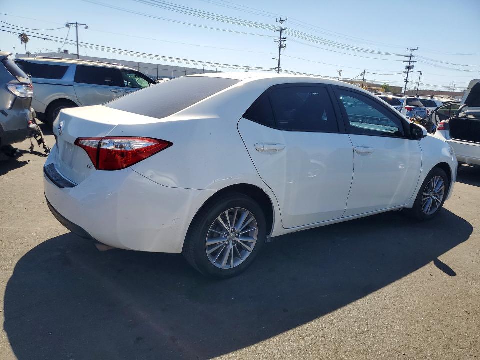 2015 Toyota Corolla VIN 5YFBURHE0FP309161 COPART salvage auction — SIDE, CA - SALVAGE CERTIFICATE, sold $2,750 on 2026-07-29 (photo 3)