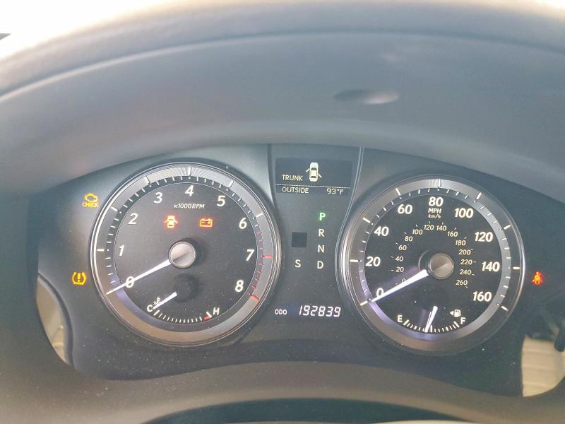 2011 Lexus Es 350 VIN JTHBK1EG4B2437116 COPART salvage auction — REAR END, AZ - CERT OF TITLE - SALVAGE, sold $675 on 2026-07-09 (photo 9)