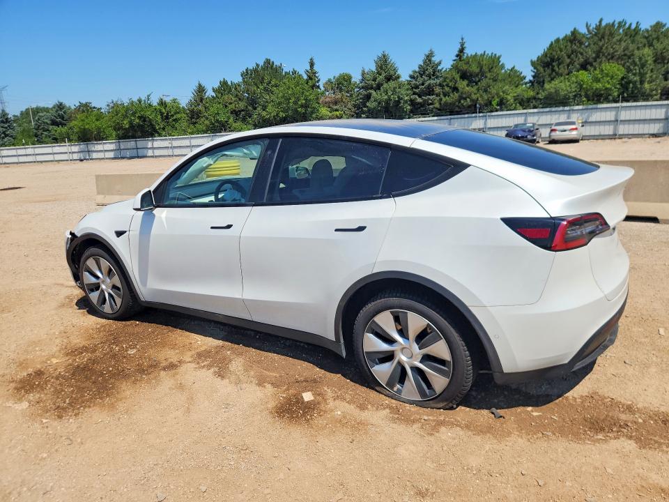 2020 Tesla Model y VIN 5YJYGDEE3LF023756 COPART salvage auction — FRONT END, IL - CERTIFICATE OF TITLE, sold $5,900 on 2026-07-23 (photo 2)