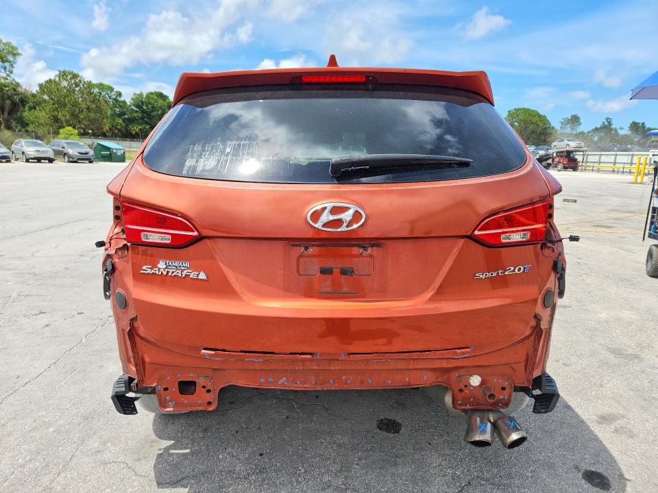 2013 Hyundai VIN 5XYZU3LA3DG069220 COPART salvage auction — REAR END, FL - CERT OF TITLE SLVG REBUILDABLE, sold $175 on 2026-07-22 (photo 6)