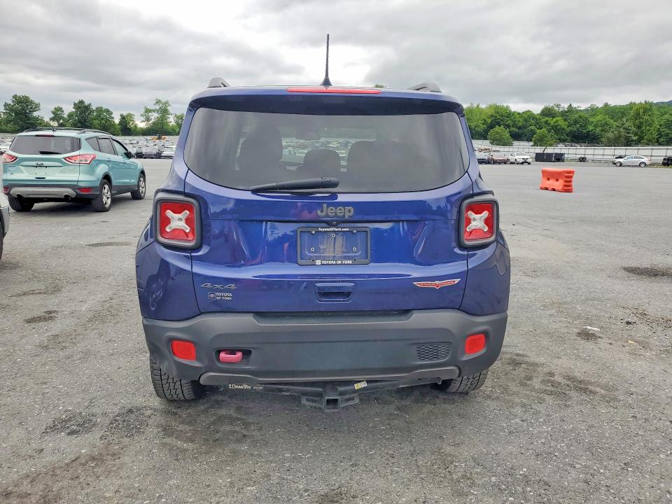 2018 Jeep Renegade VIN ZACCJBCB4JPH13739 COPART salvage auction — FRONT END, Pa - Certificate Of Salvage, sold $550 on 2026-08-11 (photo 6)