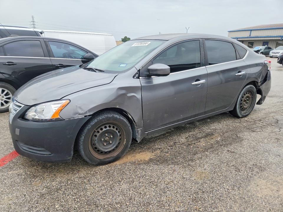 2015 Nissan Sentra VIN 3N1AB7AP7FY376764 COPART salvage auction — FRONT END, Tx - Certificate Of Title, sold $700 on 2026-07-31 (photo 1)