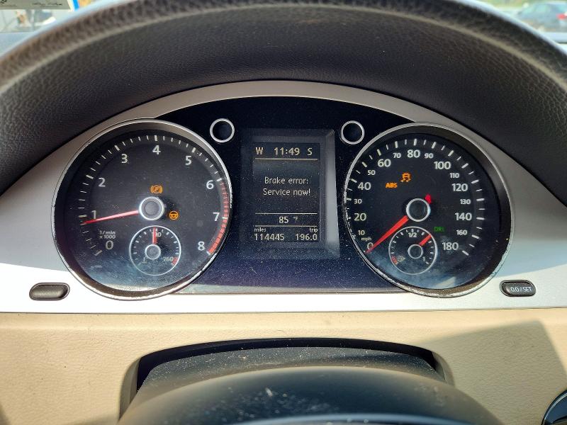 2011 Volkswagen Cc VIN WVWMN7ANXBE721888 COPART salvage auction — FRONT END, Va - Certificate Of Title, sold $125 on 2026-07-28 (photo 9)