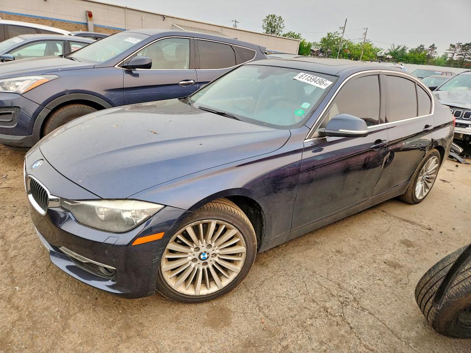 2014 BMW 3er VIN WBA3B3G51ENR84941 COPART salvage auction — FRONT END, CT - CERTIFICATE OF TITLE, sold $1,100 on 2026-08-18 (photo 1)