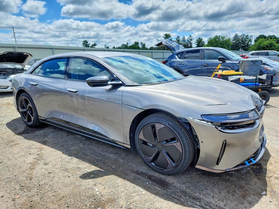 2025 Lucid Air VIN 50EA1PGA6SA008329 COPART salvage auction — FRONT END, Pa - Certificate Of Salvage, sold $15,700 on 2026-07-14 (photo 4)