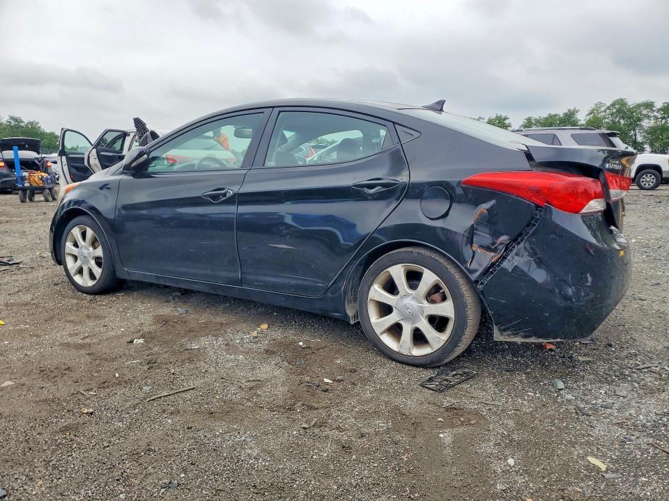2012 Hyundai Elantra VIN KMHDH4AE6CU273951 COPART salvage auction — REAR END, Md - Certificate Of Title, sold $800 on 2026-07-14 (photo 2)
