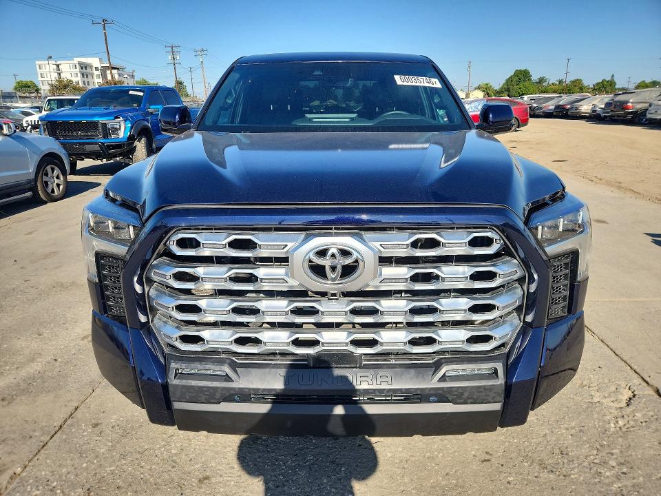 2023 Toyota Tundra VIN 5TFNA5DB7PX106863 COPART salvage auction — FRONT END, Ca - Salvage Certificate, sold $27,500 on 2026-07-20 (photo 5)