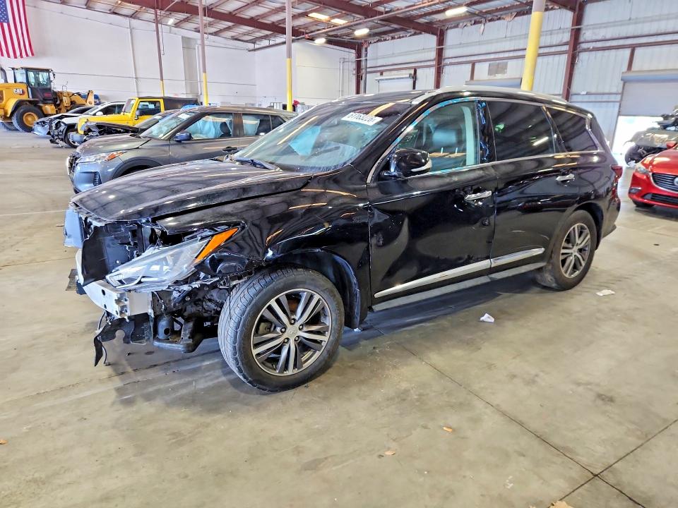 2019 Infiniti Qx60 VIN 5N1DL0MM2KC562436 COPART salvage auction — FRONT END, Sc - Cert Of Title-Salvage, sold $2,000 on 2026-08-01 (photo 1)
