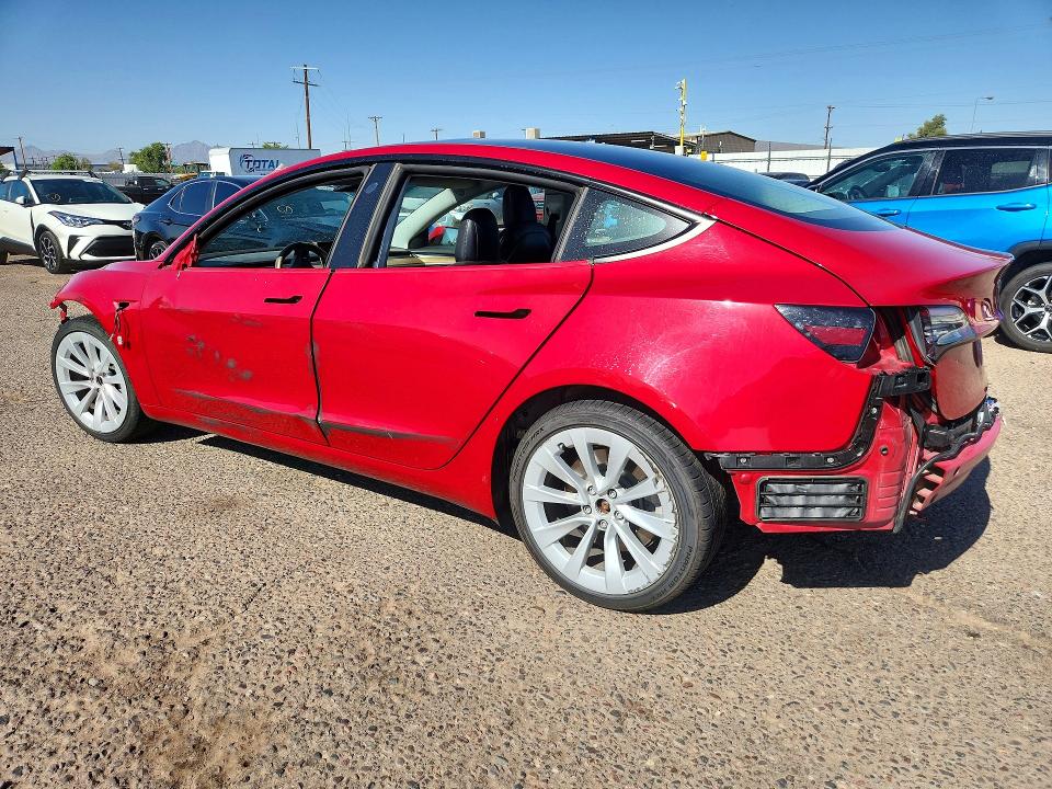 2022 Tesla Model 3 VIN 5YJ3E1EA1NF303934 COPART salvage auction — SIDE, AZ - CERTIFICATE OF TITLE, sold $3,650 on 2026-07-20 (photo 2)