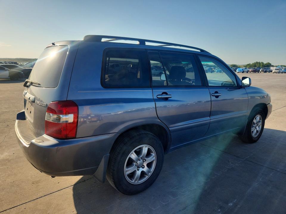 2006 Toyota Highlander VIN JTEGP21A760097943 COPART salvage auction — FRONT END, Tx - Certificate Of Title, sold $900 on 2026-07-18 (photo 3)
