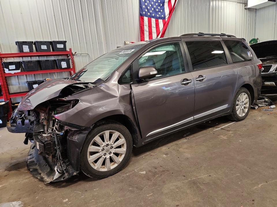 2015 Toyota VIN 5TDDK3DC0FS095389 COPART salvage auction — FRONT END, Mn - Cert Of Title-Salvage, sold $325 on 2026-07-28 (photo 1)