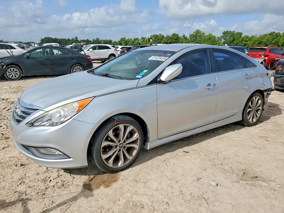 2014 Hyundai Sonata VIN 5NPEC4AB5EH814630 COPART salvage auction — REAR END, TX - SALVAGE VEHICLE TITLE (P), sold $800 on 2026-07-31 (photo 1)