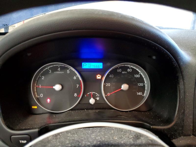 2010 Hyundai Accent VIN KMHCM3AC3AU158124 COPART salvage auction — MECHANICAL, Mn - Certificate Of Title, sold $375 on 2026-07-16 (photo 9)