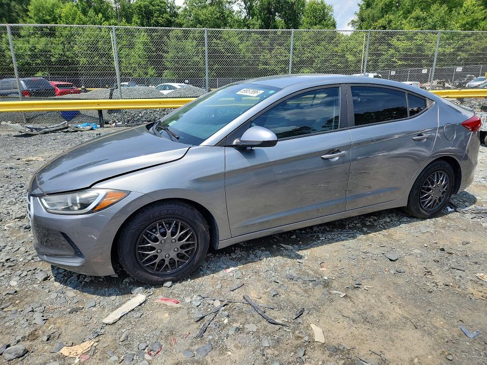 2017 Hyundai Elantra VIN KMHD74LF0HU109529 COPART salvage auction — VANDALISM, MD - CERTIFICATE OF TITLE, sold $1,550 on 2026-07-31 (photo 1)
