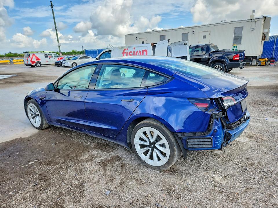 2022 Tesla Model 3 VIN 5YJ3E1EA2NF289901 COPART salvage auction — REAR END, FL - CERTIFICATE OF TITLE, sold $6,300 on 2026-07-20 (photo 2)