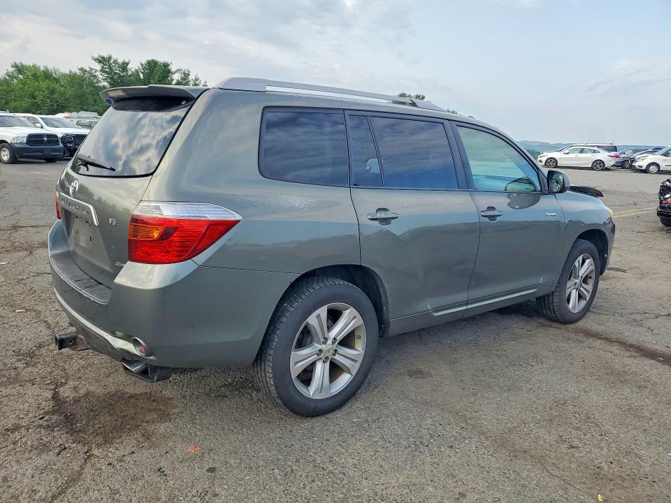 2008 Toyota Highlander VIN JTEES43AX82009988 COPART salvage auction — FRONT END, PA - CERTIFICATE OF SALVAGE, sold $1,550 on 2026-07-28 (photo 3)