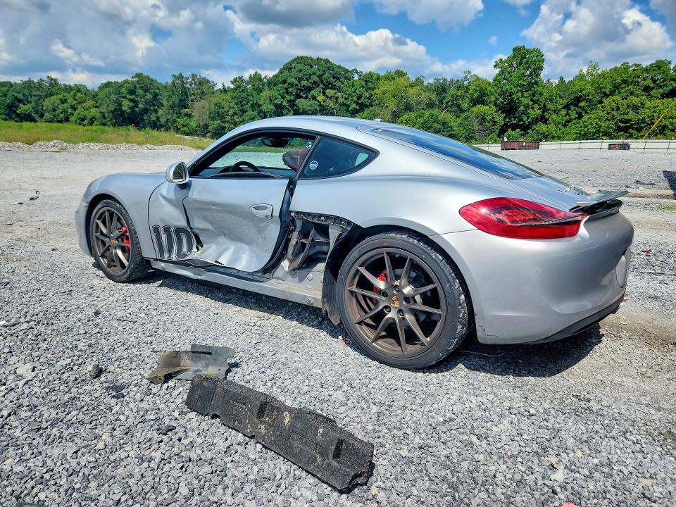 2014 Porsche Cayman VIN WP0AB2A89EK191721 COPART salvage auction — SIDE, Ga - Cert Of Title-Salvage, sold $15,200 on 2026-08-10 (photo 2)