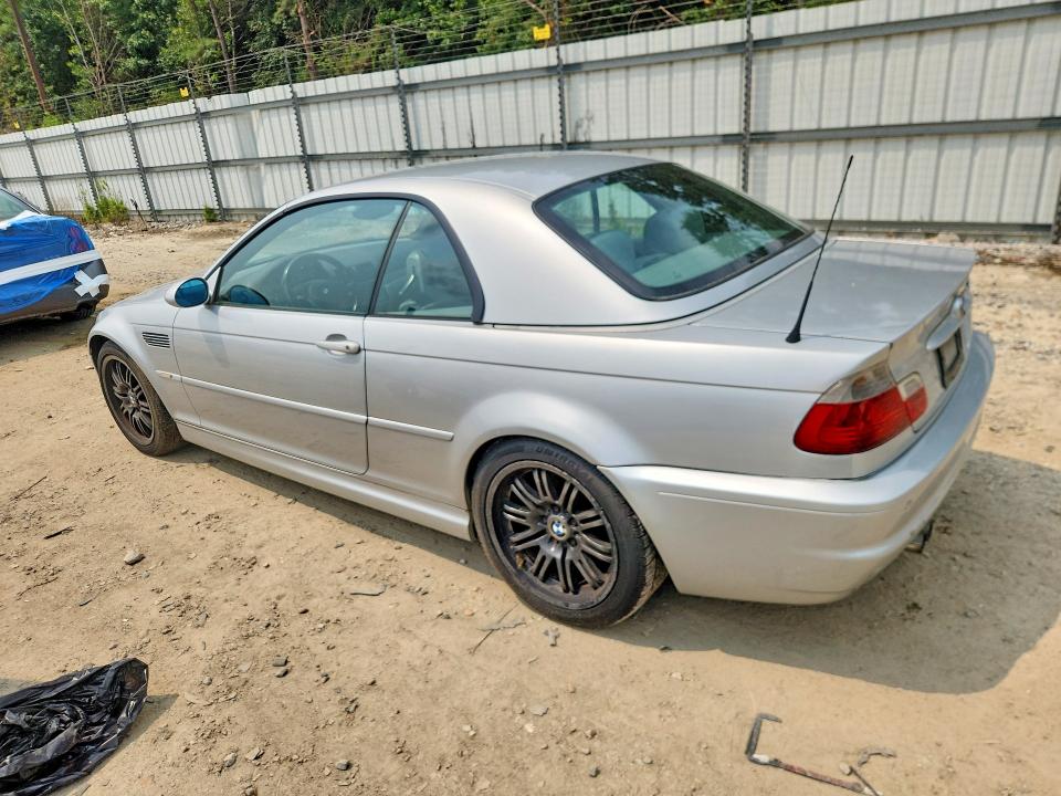2003 BMW M3 VIN WBSBR93483PK00775 COPART salvage auction — MECHANICAL, Va - Certificate Of Title, sold $7,300 on 2026-08-04 (photo 2)