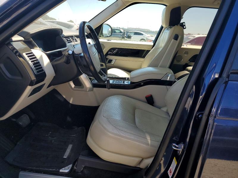 2018 Land rover RANGE ROVER VIN SALGS2SV7JA388412 COPART salvage auction — MINOR DENT/SCRATCHES, Ca - Salvage Certificate, sold $10,700 on 2026-07-28 (photo 7)