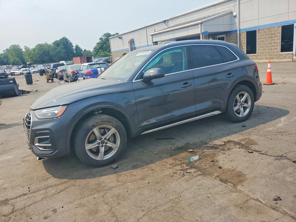 2021 Audi Q5 VIN WA1AAAFY8M2060293 COPART salvage auction — FRONT END, Ct - Cert Of Title-Salvage, sold $7,700 on 2026-07-31 (photo 1)