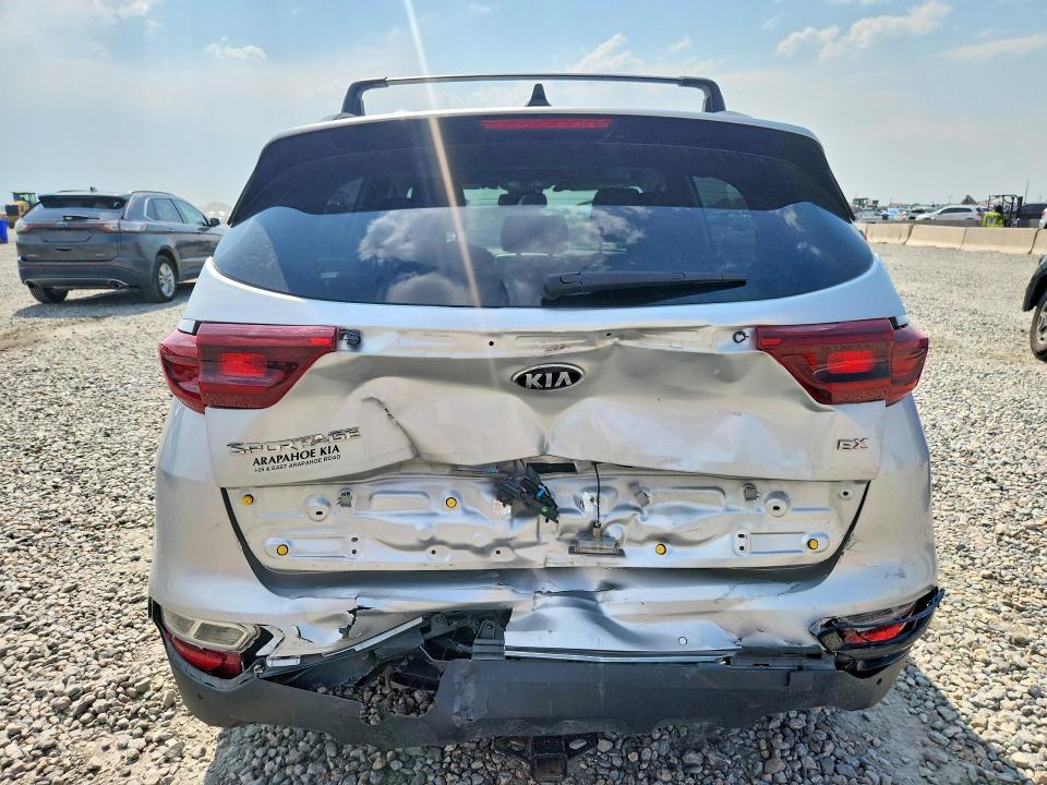 2020 Kia Sportage VIN KNDPNCAC5L7659276 COPART salvage auction — REAR END, Co - Public - Salvage Title, sold $5,300 on 2026-07-16 (photo 6)