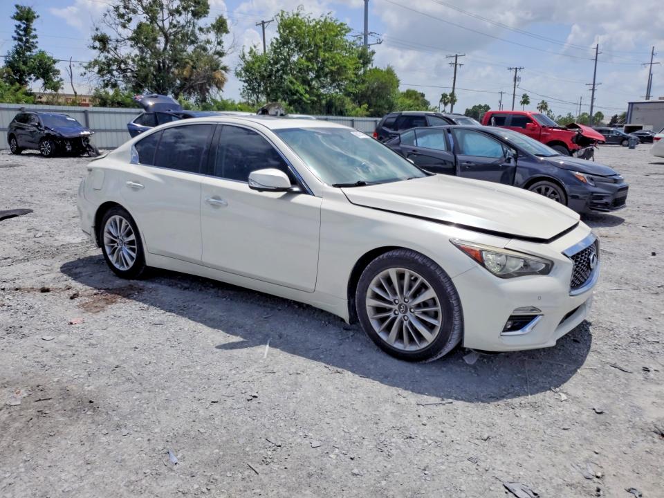 2021 Infiniti Q50 VIN JN1EV7BP7MM700772 COPART salvage auction — REAR END, Salvage Title, sold $7,300 on 2026-08-21 (photo 4)