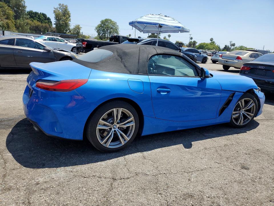 2020 BMW Z4 VIN WBAHF3C06LWW54031 COPART salvage auction — FRONT END, Ca - Salvage Certificate, sold $12,000 on 2026-07-24 (photo 3)