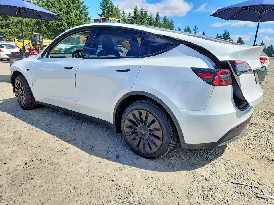 2021 Tesla Model y VIN 5YJYGDEE7MF153685 COPART salvage auction — FRONT END, WA - BILL OF SALE, sold $9,700 on 2026-07-24 (photo 2)