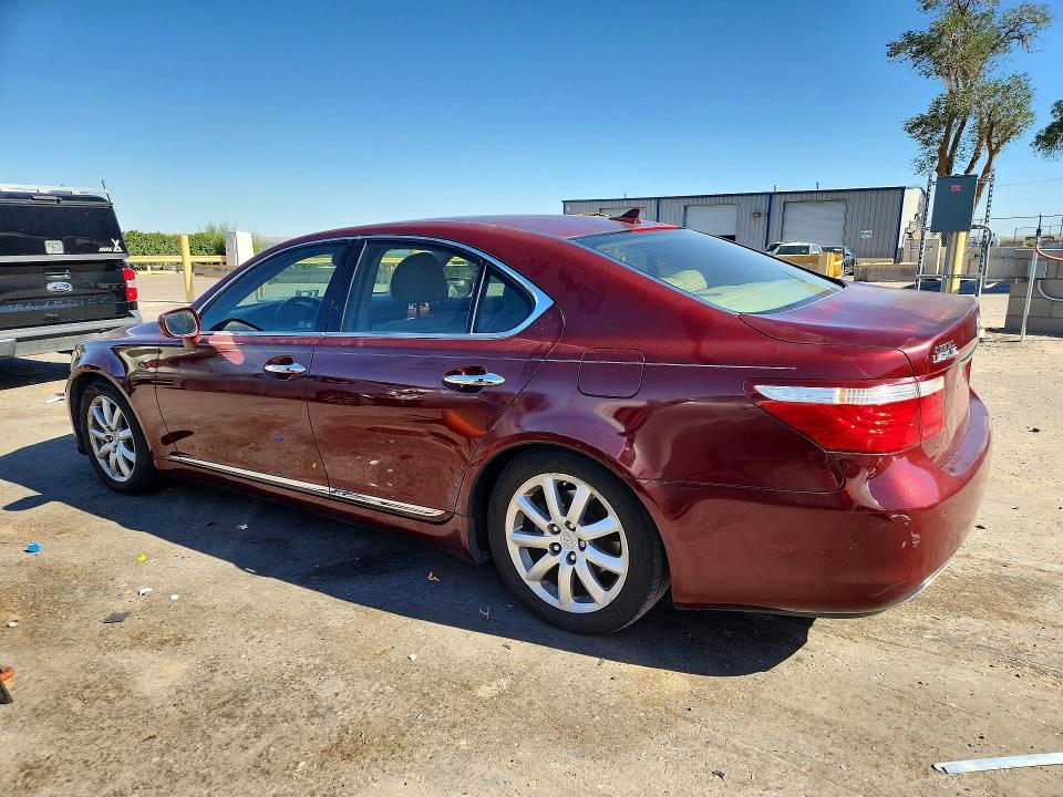 2007 Lexus Ls 460 VIN JTHBL46F875040275 COPART salvage auction — FRONT END, NM - CERTIFICATE OF TITLE (P), sold $250 on 2026-07-21 (photo 2)