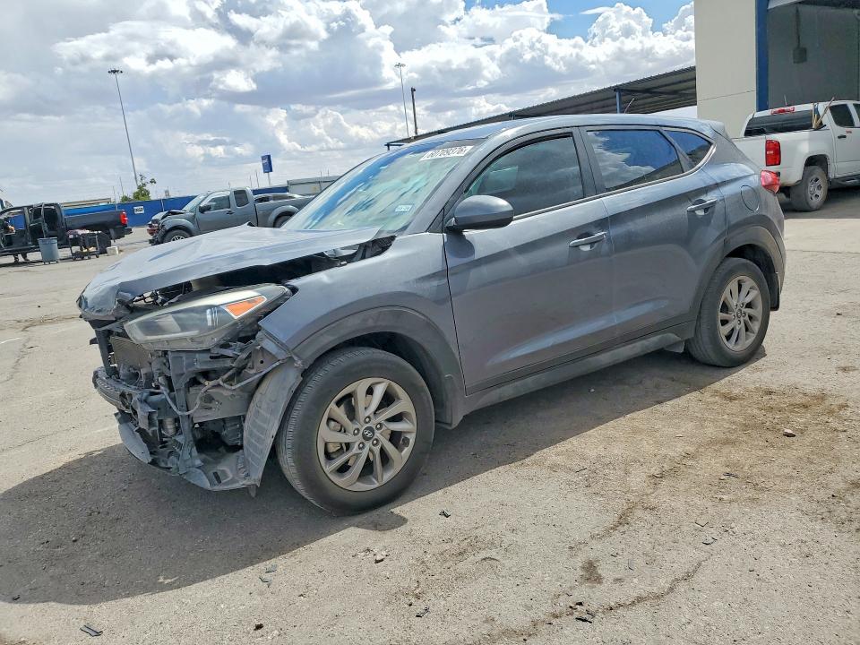 2017 Hyundai Tucson VIN KM8J23A48HU500859 COPART salvage auction — FRONT END, TX - SALVAGE VEHICLE TITLE (P), sold $1,850 on 2026-07-31 (photo 1)