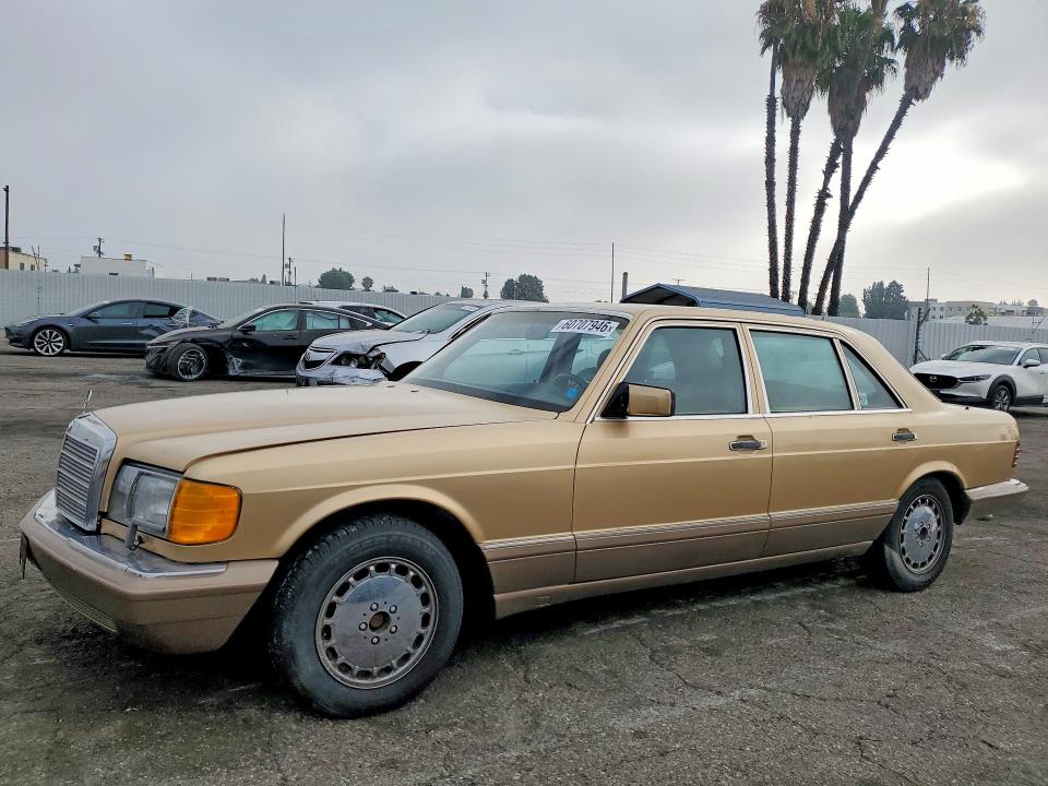 1986 Mercedes-benz 560 VIN WDBCA39D2GA249775 COPART salvage auction — MINOR DENT/SCRATCHES, CA - DIS/DLR/EXP ONLY CLEAN TITLE, sold $2,400 on 2026-07-31 (photo 1)