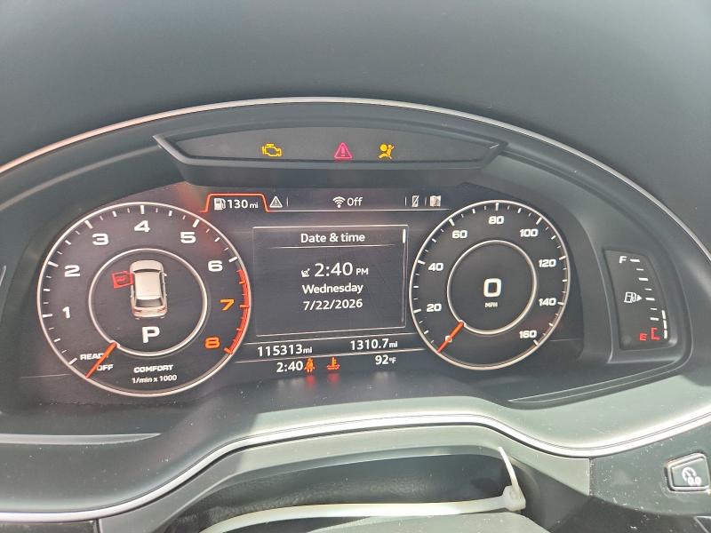 2017 Audi Q7 VIN WA1VAAF79HD024082 COPART salvage auction — FRONT END, GA - CERTIFICATE OF TITLE, sold $4,000 on 2026-07-30 (photo 9)
