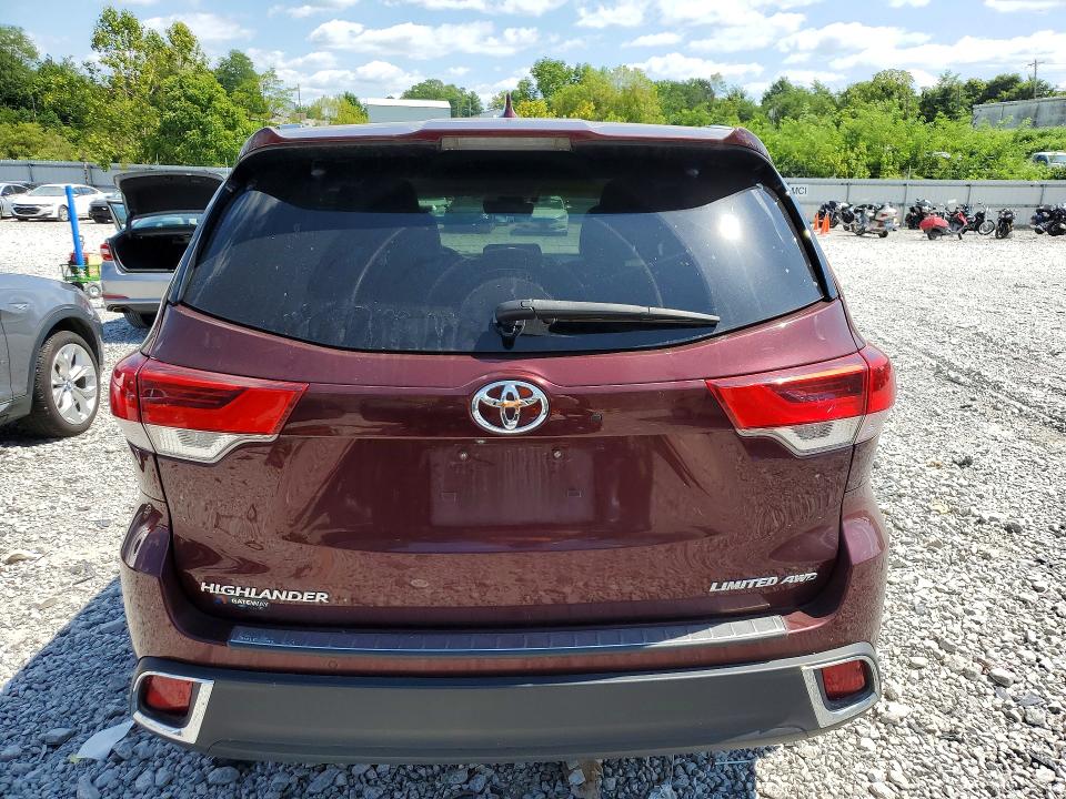 2017 Toyota Highlander VIN 5TDDZRFH1HS367152 COPART salvage auction — WATER/FLOOD, Oh - Cert Of Title-Salvage Flood, sold $13,500 on 2026-08-21 (photo 6)