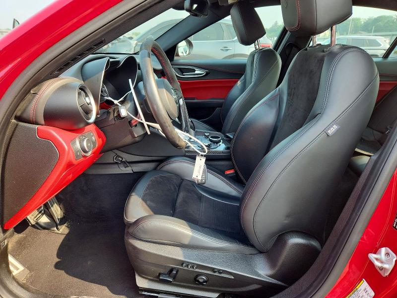 2018 Alfa romeo Giulia VIN ZARFAEAV9J7592849 COPART salvage auction — FRONT END, PA - CERTIFICATE OF SALVAGE, sold $7,400 on 2026-07-24 (photo 7)