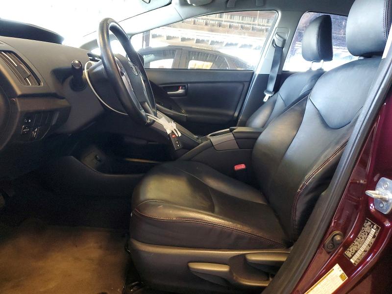 2013 Toyota Prius VIN JTDKN3DUXD5619772 COPART salvage auction — REAR END, CA - DLR/DIS/EXP ONLY SALVAGE TITLE, sold $2,850 on 2026-07-17 (photo 7)