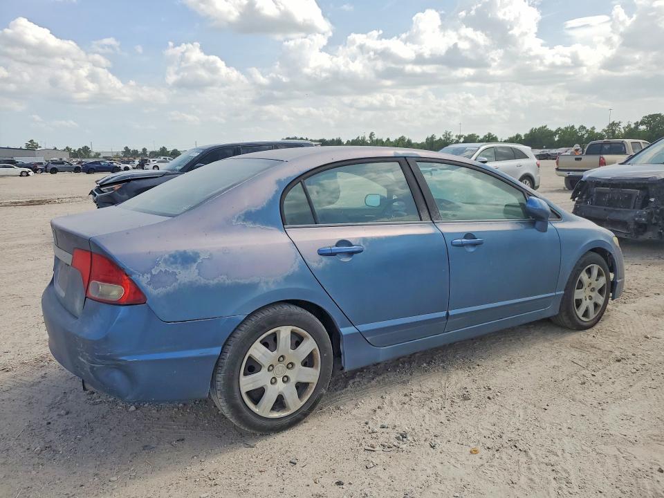 2011 Honda Civic VIN 2HGFA1F58BH506577 COPART salvage auction — REAR END, Tx - Certificate Of Title, sold $2,907 on 2026-07-07 (photo 3)