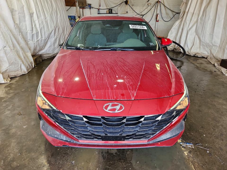 2021 Hyundai Elantra VIN KMHLN4AG0MU148354 COPART salvage auction — SIDE, Pa - Certificate Of Salvage, sold $4,600 on 2026-07-09 (photo 5)
