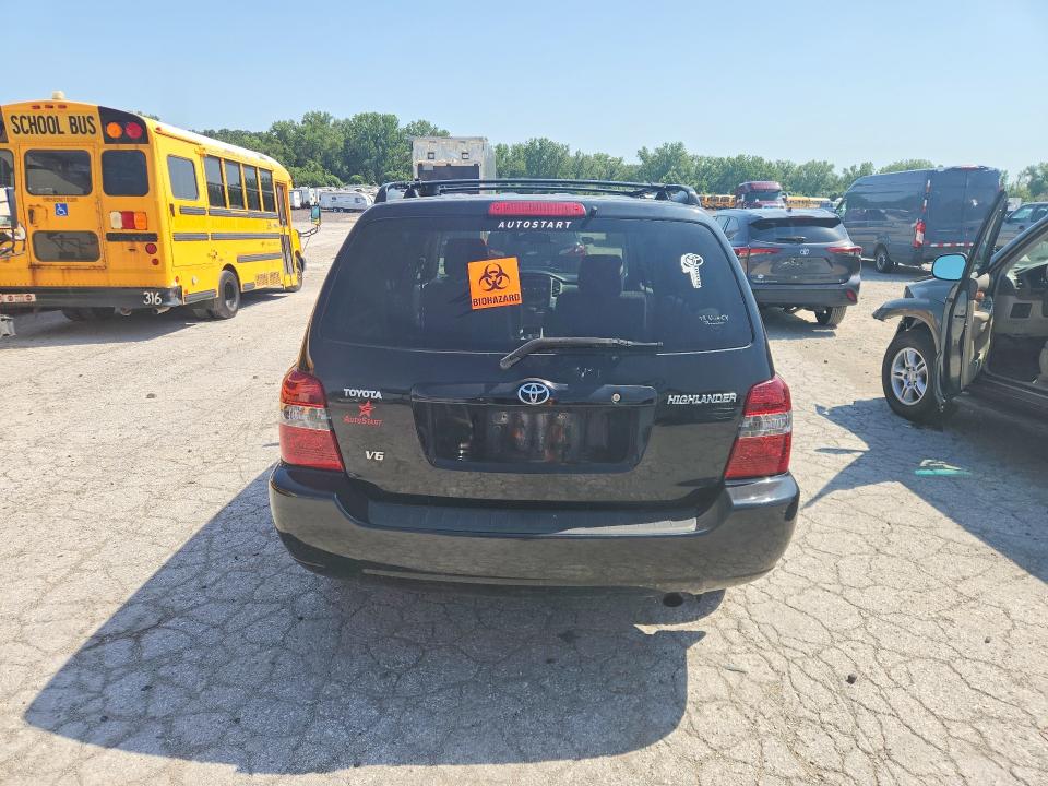 2005 Toyota Highlander VIN JTEDP21A950074360 COPART salvage auction — MECHANICAL, Ks - Dealer Only Clean Title, sold $200 on 2026-07-30 (photo 6)