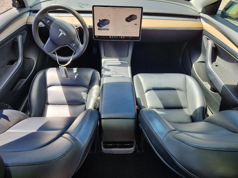 2022 Tesla Model 3 VIN 5YJ3E1EB9NF307982 COPART salvage auction — FRONT END, HI - CERTIFICATE OF TITLE, sold $7,100 on 2026-07-27 (photo 8)