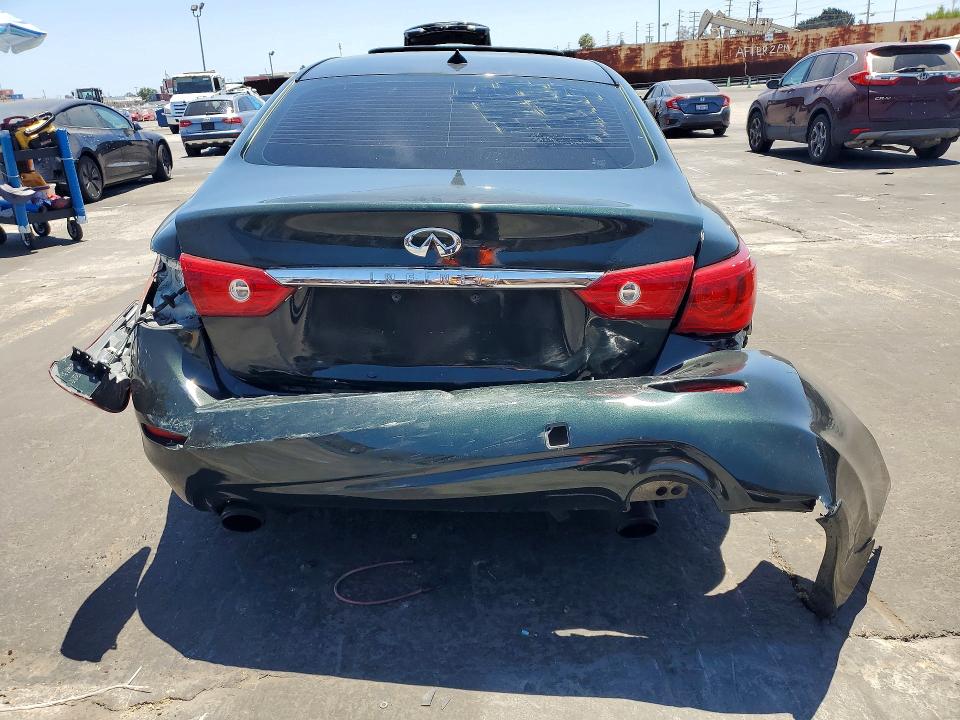 2015 Infiniti Q50 VIN JN1BV7AP3FM358857 COPART salvage auction — REAR END, Ca - Salvage Certificate, sold $950 on 2026-08-26 (photo 6)