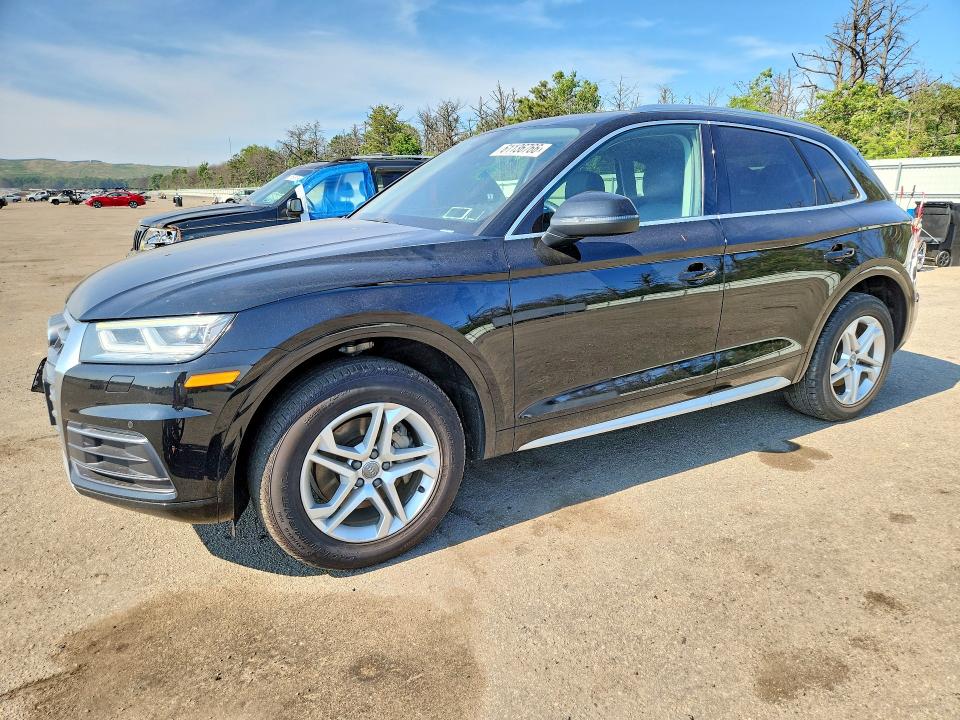 2018 Audi Q5 VIN WA1BNAFY8J2229491 COPART salvage auction — FRONT END, Ny - Mv-907A Salvage Certificate, sold $4,500 on 2026-07-22 (photo 1)