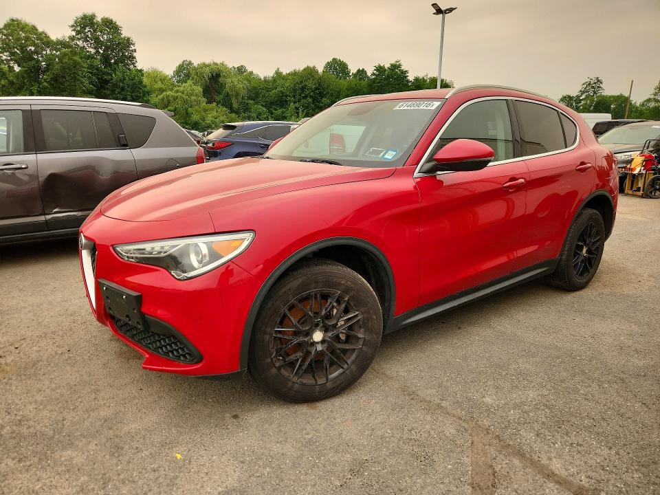 2018 Alfa romeo Stelvio VIN ZASFAKANXJ7B76745 COPART salvage auction — MINOR DENT/SCRATCHES, WV - CERTIFICATE OF TITLE (P), sold $5,900 on 2026-07-30 (photo 1)