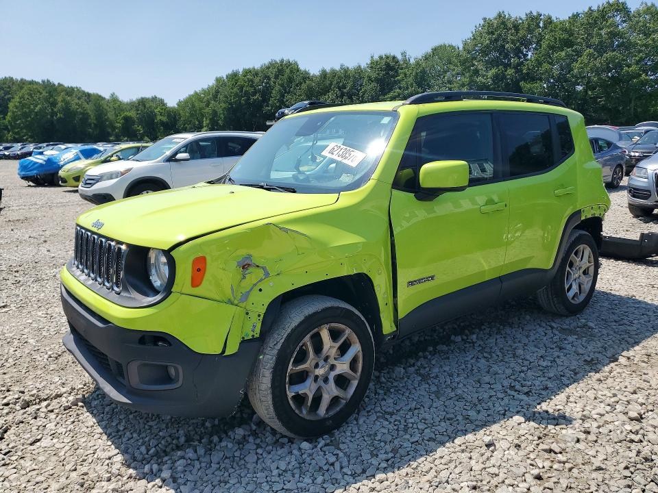 2017 Jeep Renegade VIN ZACCJBBB2HPF02907 COPART salvage auction — FRONT END, Ma - Cert Of Title-Salvage, sold $650 on 2026-08-13 (photo 1)