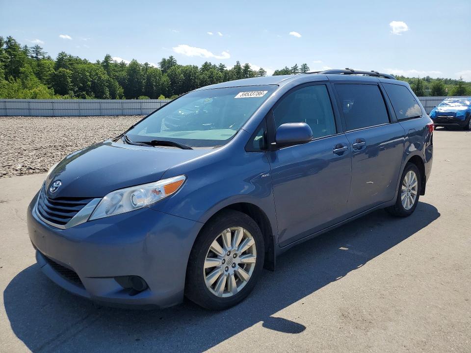 2017 Toyota Sienna VIN 5TDJZ3DC9HS177686 COPART salvage auction — MINOR DENT/SCRATCHES, Me - Certificate Of Title, sold $1,900 on 2026-07-31 (photo 1)